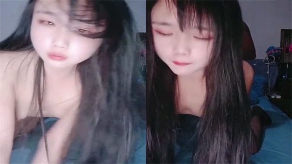 网袜巨臀贫乳少女遭男友激情狂操