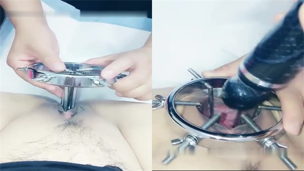 周晓琳式让大哥虐逼扩阴器撑开骚逼插尿道口