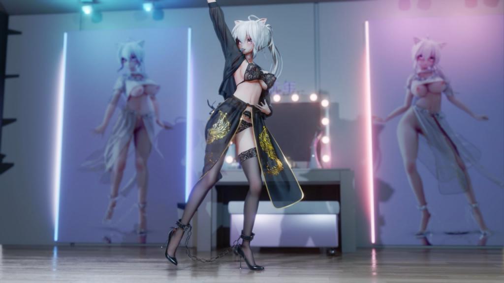 MMD78 汉服黑丝弱音骚货被狂操 GFRIEND-MAGO极品COS