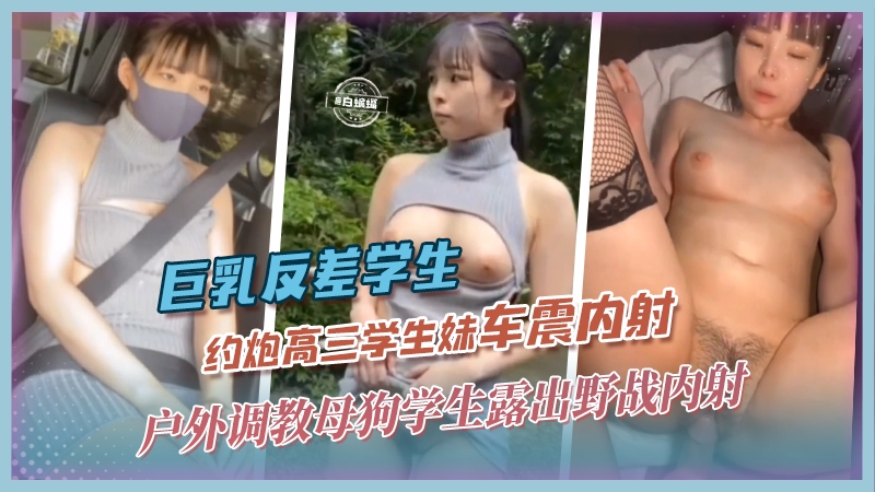 [无码] 巨乳学生妹车震被大叔狂干内射骚穴